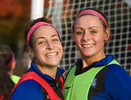 Two athletes smiling. Links to Link to Life Stage Gift Planner Ages 60-70 Situations.