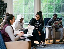Group of students studying. Link to Life Stage Gift Planner Over Age 70 Situations.