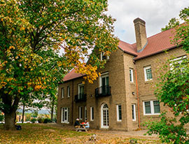 A Albertus Magnus College building. Links to Gifts by Will